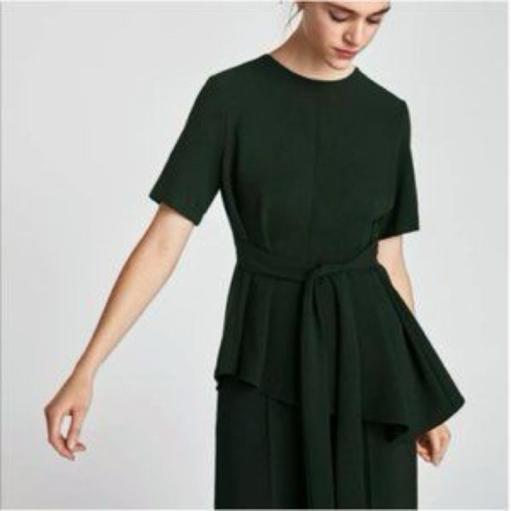 Zara Asymmetrical Hem Tie Front Too